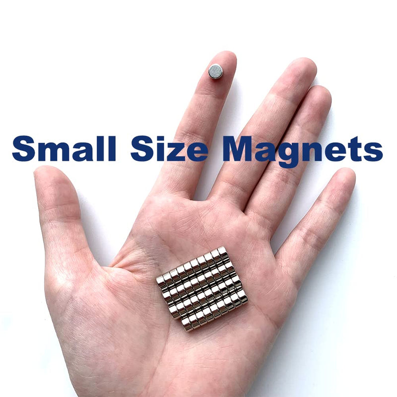 40pcs 6*3mm Small Magnets for Crafts - MEALOS Mini Magnets Tiny Magnets - Little Button Magnets Micro Magnets - Round Fridge Magnets Also for Miniatures, Model Making, Crafts and 3D Printed Projects 40pcs 6x3mm