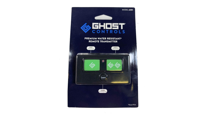 Ghost Controls AXR1 Water-Resistant 3-Button Remote Control Transmitter for Automatic Gate Opener Systems
