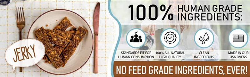 Pet Jerky Factory Premium Dog Treats | 100% Human Grade | Made in The USA | Grain Free | All Natural Beef & Banana 5 Ounce (Pack of 1)