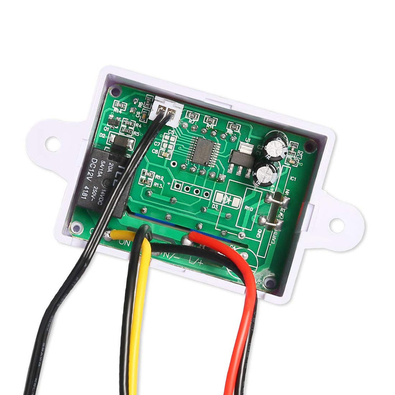 Digital LED Temperature Controller Module, XH-W3001 Mini Thermostat Switch with Waterproof Sensor Probe, Programmable -50 to 110 Degree Heating Cooling Thermostat(24V) 24v
