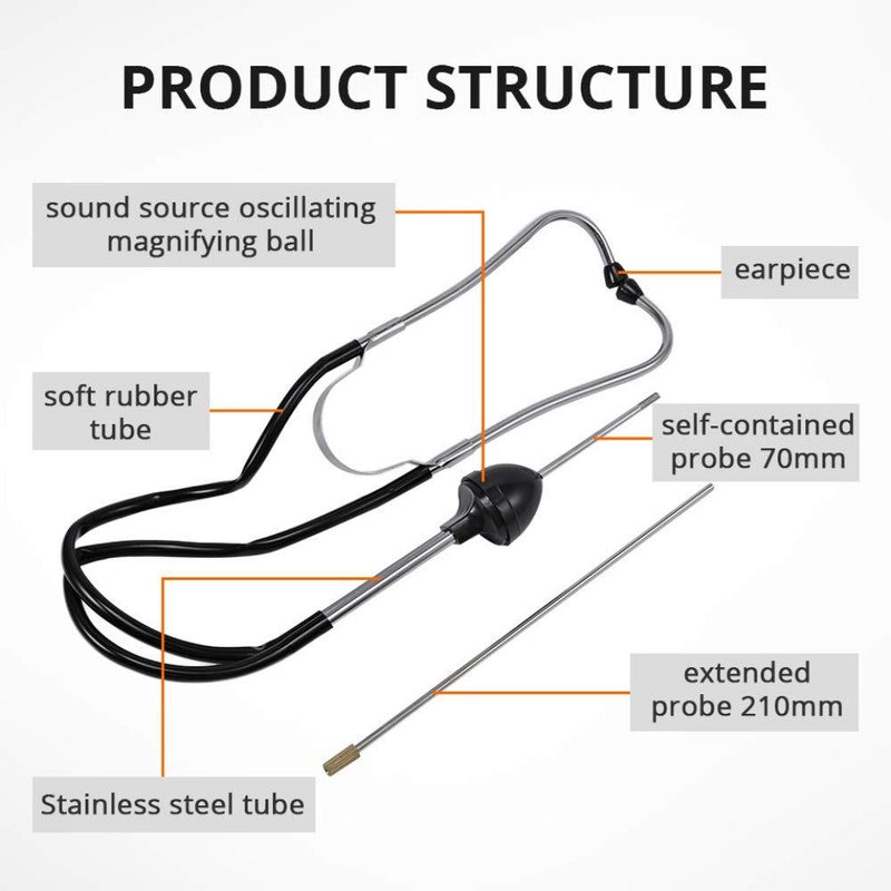 HARDK Automotive Mechanic Stethoscope Diagnostic Tool