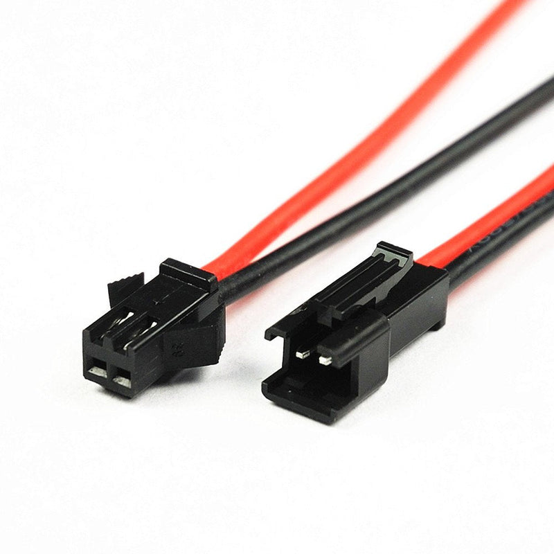 yueton 10 Pairs JST SM 2 Pins Plug Male and Female Wire Connector