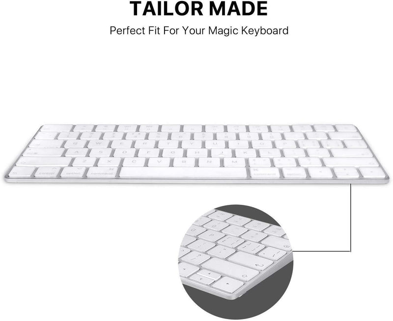 EooCoo Magic Keyboard Cover Skin Protector, Fit for iMac Magic Keyboard MLA22LL/A A1644 - Clear TPU