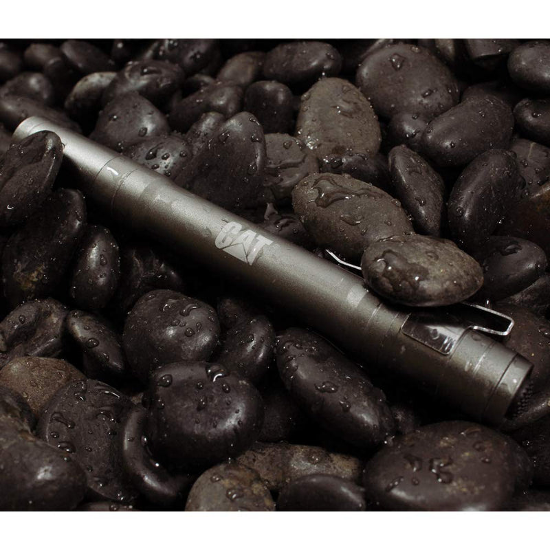 CAT CT2210 Bright Rugged Tactical Pocket Pen Light, Gun Metal, Great for mechanics, nurses, doctors, HVAC, Plumbers, Electricians and outdoors. 1-Pack