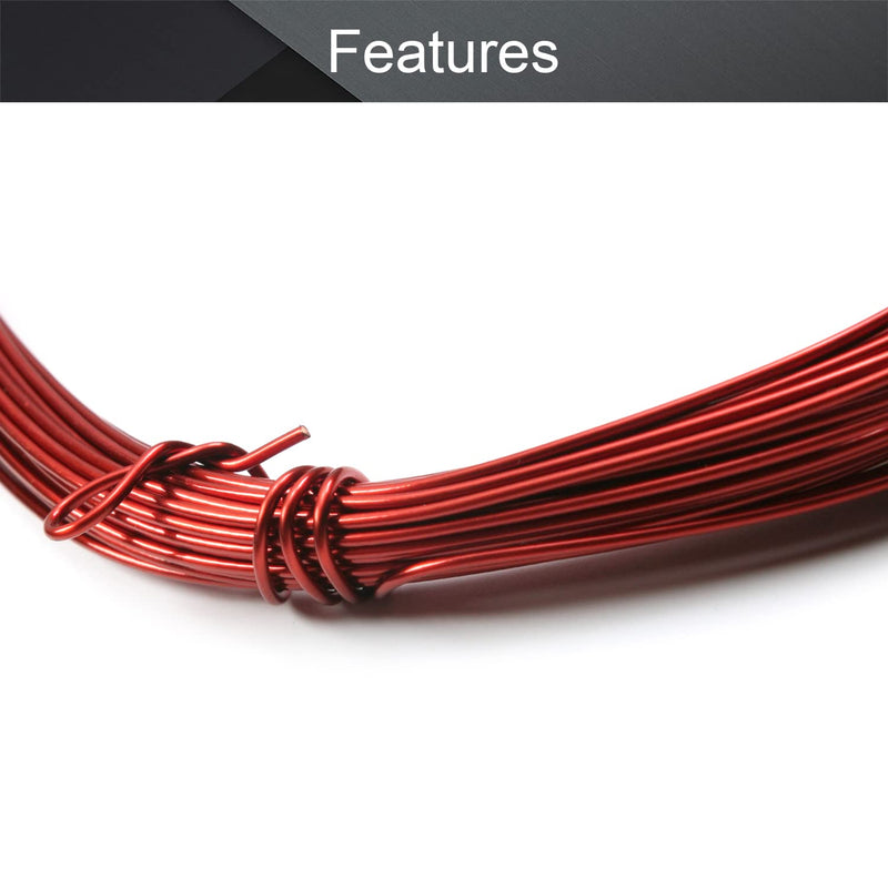 Fielect 1.4mm Inner Dia Magnet Wire Enameled Copper Wire Winding Coil 65.6Ft Length QZ-2-130 Model Widely Used for A Variety of Motors 1.40mm Inner Dia