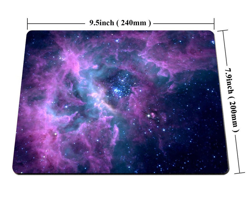 Smooffly Mouse Pad Purple Galaxy Customized Rectangle Non-Slip Rubber Mousepad Gaming Mouse Pad Mat