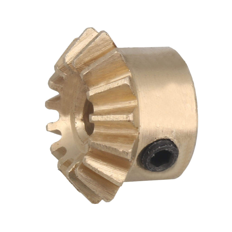 CNBTR 15 Teeth Copper 0.8 Modulus Tapered Bevel Gear Wheel 3mm Bore 10mm Outer Dia