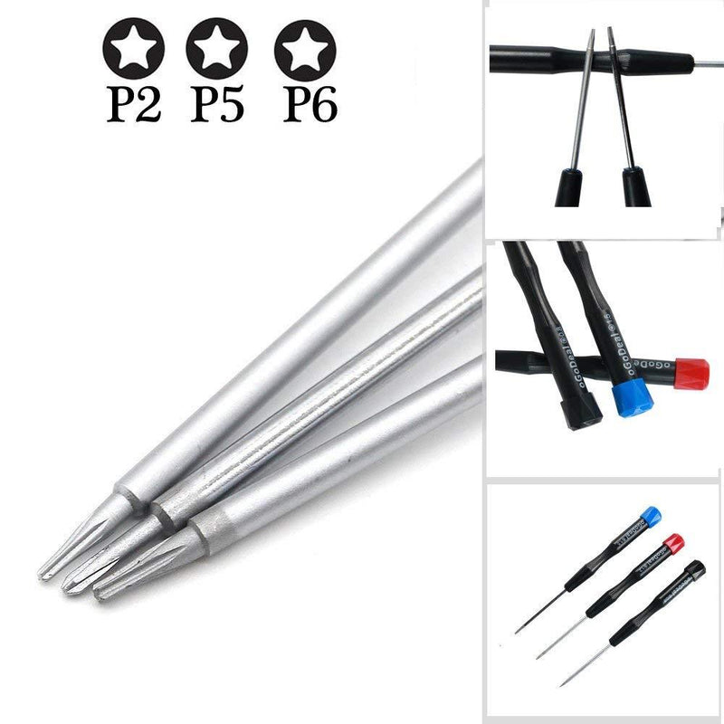 Precision Pentalobe Screwdriver Set P2 P5 P6 5-Point 5-Star 0.8 mm, 1.2 mm & 1.5 mm 3Pcs Pentalobe Screwdriver Bits Or Ts1 Ts4 Ts5 for Apple iPhone MacBook Pro, Air Retina Pentalobe Screwdriver
