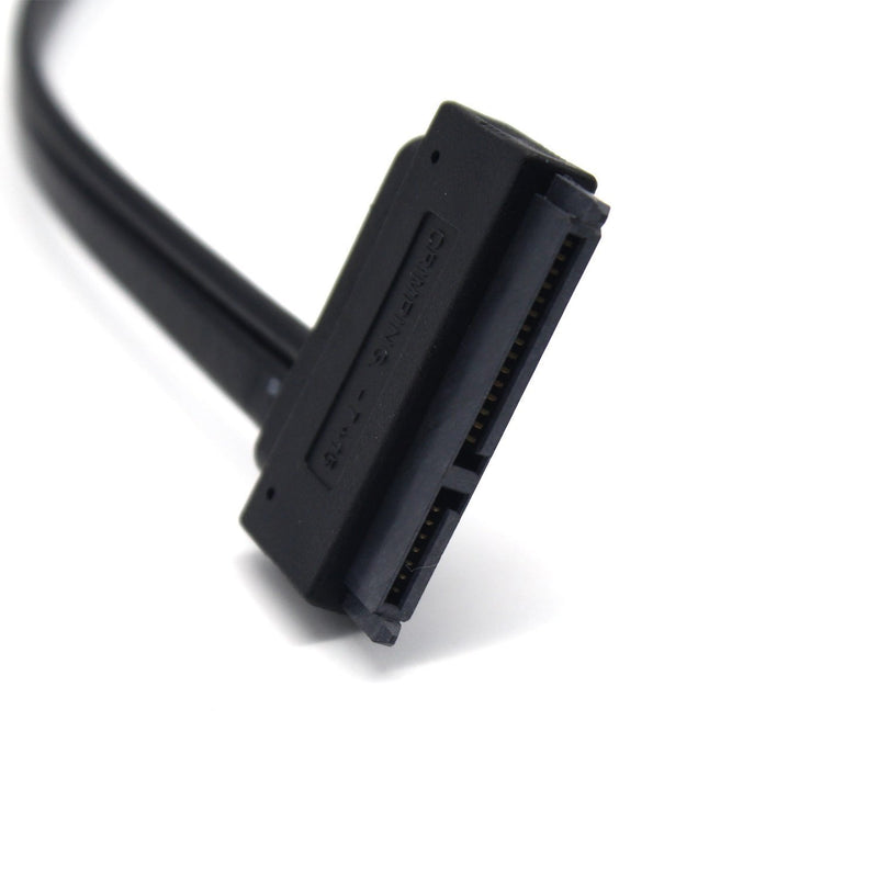 SinLoon 2.5'' Hard Disk Drive SATA 22Pin to eSATA Data USB Powered Cable Adapter for Optimized for SSD, Support UASP SATA IIIEC-SSHD(Black)