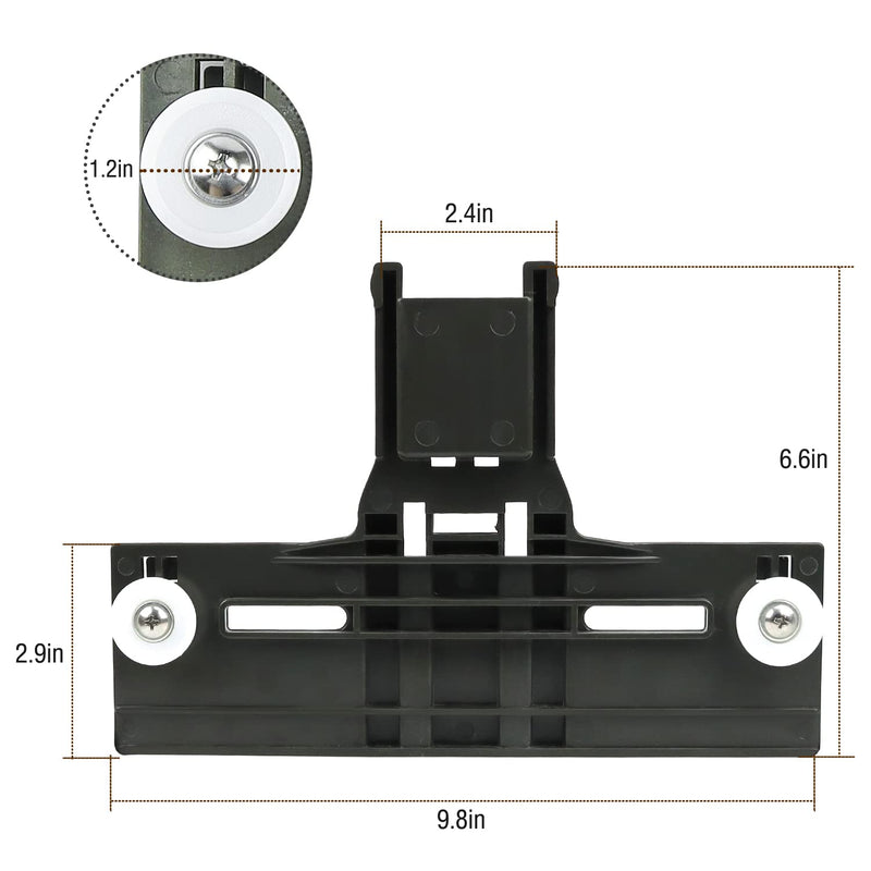 Upgraded W10350375 Top Rack Adjuster With Dishwasher Upgrade Wheels Metal Screw W10195840 W10195839 Rack Adjuster W10250160 Arm Clip Lock W10508950 Slide Rail Stop Clip(Pack of 10)