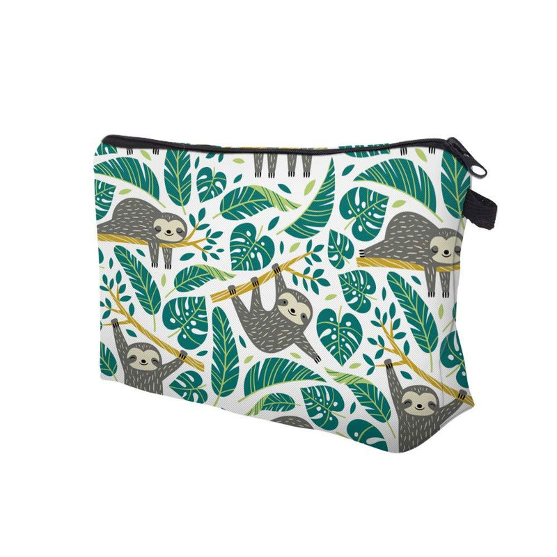 Cosmetic Bag for Women,Loomiloo Adorable Roomy Makeup Bags Travel Waterproof Toiletry Bag Accessories Organizer Sloth (Sloth 51476) Sloth 51476