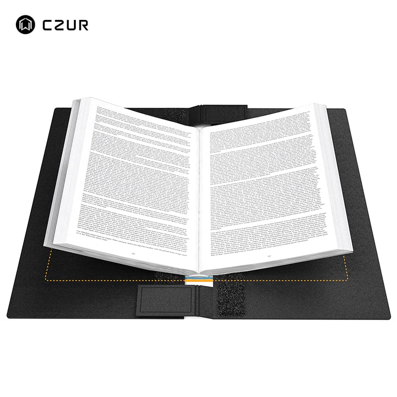 CZUR Assistive Cover 13.14-inch with Adjustable Hook&Loop Splash Resistant,PVC Material Cover for CZUR Book Scanner, Office&Home-Black