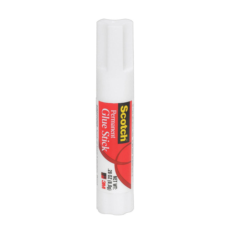 Scotch Permanent Glue Stick, 0.28 oz, 24-Pack Clear