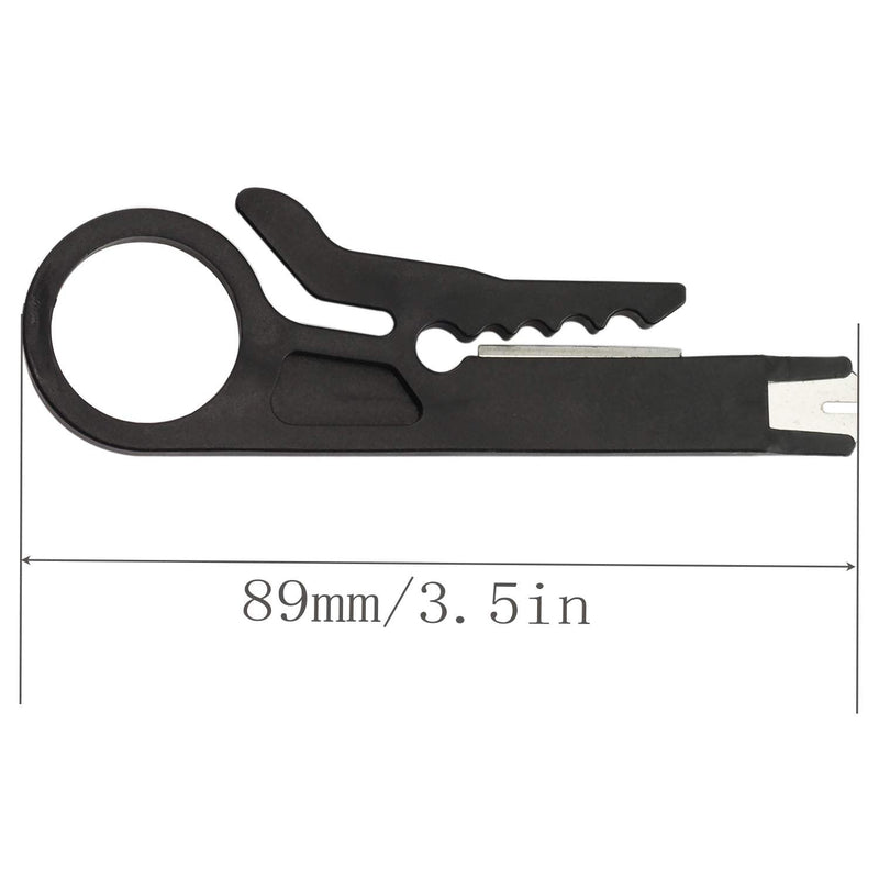 RuiLing 3PCS Small Wire Stripper Portable Crimping Tool Blue/Yellow/Black UTP STP Network Cable Cutter Keystone Jack RJ45 Ethernet Module Impact Punch Down Tool