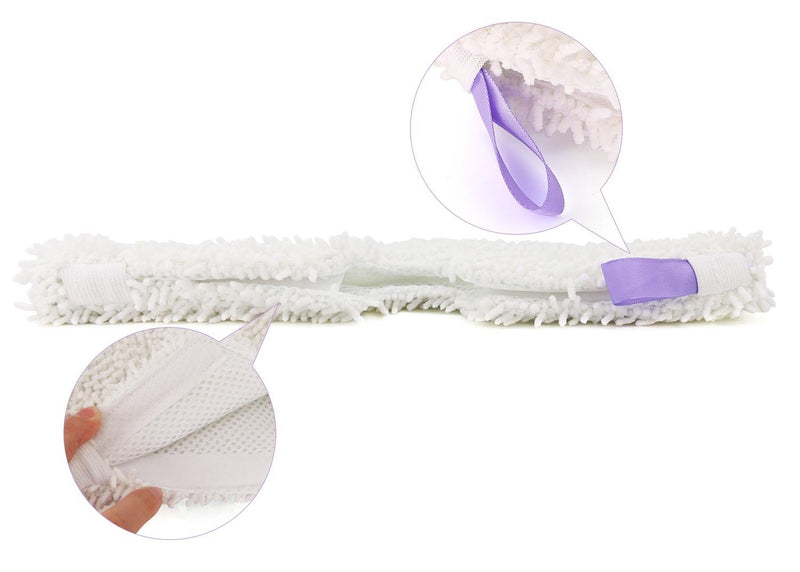 Tidy Monster 4 Pack Microfiber Steam Mop Replacement Pads for Shark Steam Pocket Mops S3500 Series S3501 S3601 S3550 S3901 S3801 SE450 S3801CO S3601D, Machine Washable Easy Cleaning Pads