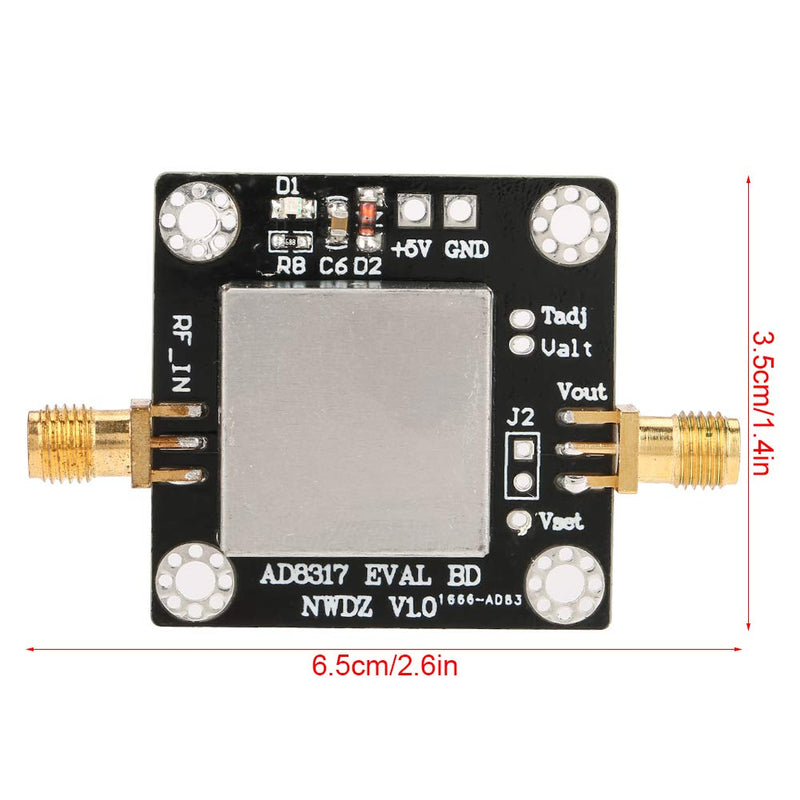 Akozon Logarithmic Detector AD8317 1M-10GHz 60dB RF Power Meter Logarithmic Detector Controller Logarithmic Power Meter Radio Frequency Logarithmic Detector Power Meter for Amplifier