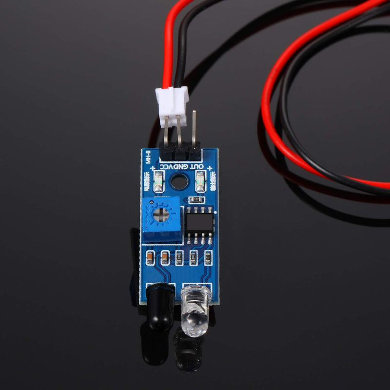 20 Pieces IR Infrared Obstacle Avoidance Sensor Module 3 Wire Reflective Photoelectric Sensor Module Compatible with Arduino Smart Car Robot Raspberry Pi 3