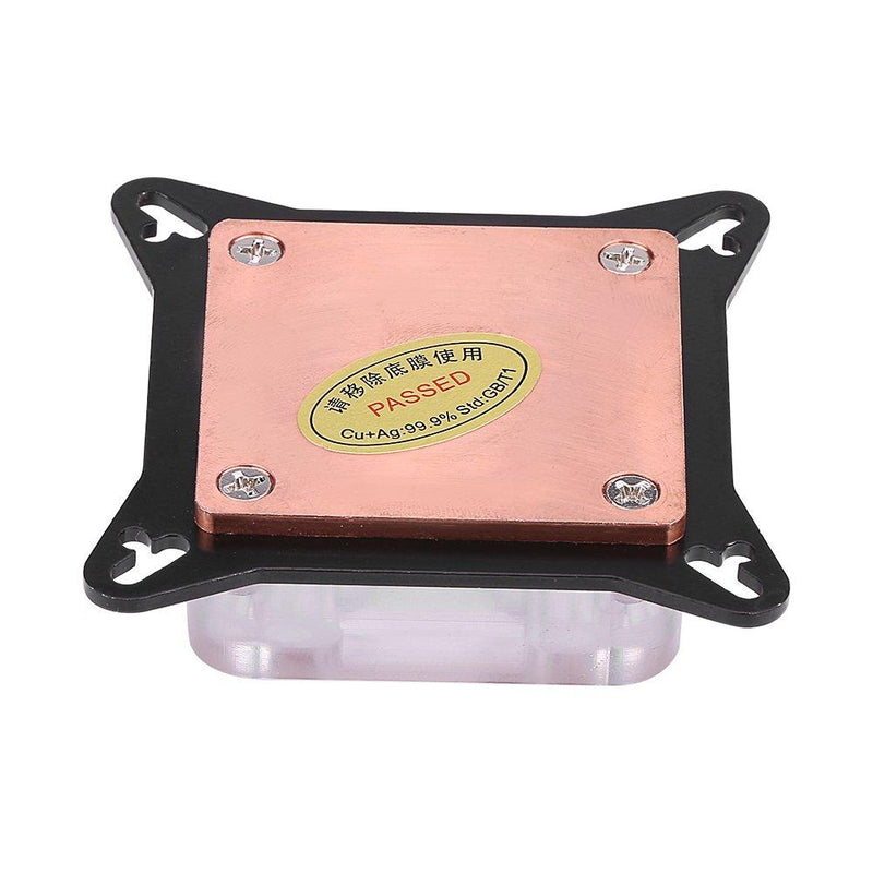 GPU Water Block Water Cooling Cooler Base, Copper POM Metal Water Cooling System Parts Kits for DIY PC Gamer with Waterway Component