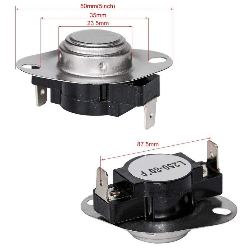 HIFROM 3977767 3387134 3392519 279816 Dryer Thermostat Fuse Kit Compatible with Dryer Fuse