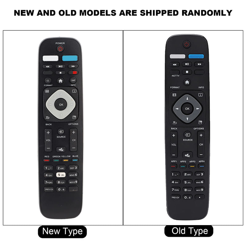 Replacement 4K UHD TV Remote Control for Philips 32PFL4902/F7 / 32PFL4902/F7B / 40PFL4901/F7 / 40PFL4901/F7B / 43PFL4901/F7 / 43PFL4901/F7B