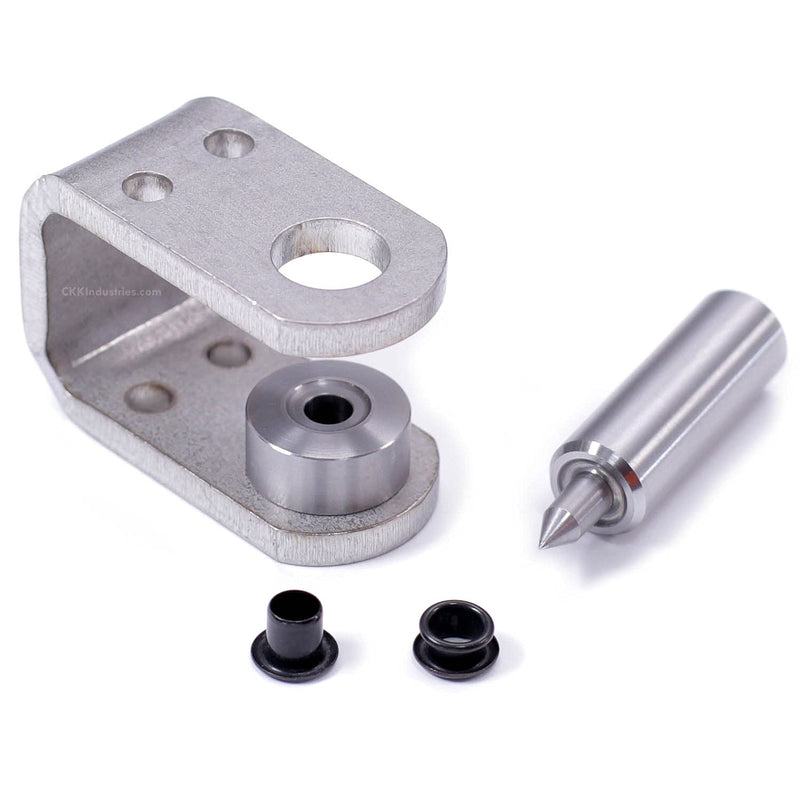 Eyelet Setting Tool & Eyelet Combo - (1) [ #8 3-Piece Eyelet Setting Tool (1/4 Inch) ] + (100) [#8-9 Black Eyelets (1/4 Inch Diameter)] - for Holster Making, Sewing, Tents, Banners, Sails, etc. (#8 Setting Tool) + (100)(8-9 Black Eyelets)