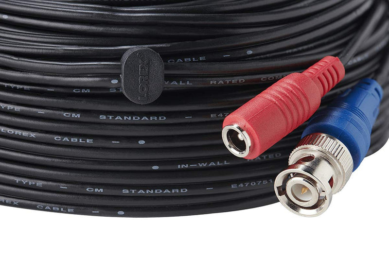 Lorex Premium 4K RG59/Power Accessory Cable, 60 Feet (18 m) | for Any Analog HD (CVI/TVI/AHD/MPX) Or Analog (CVBS) Security Camera