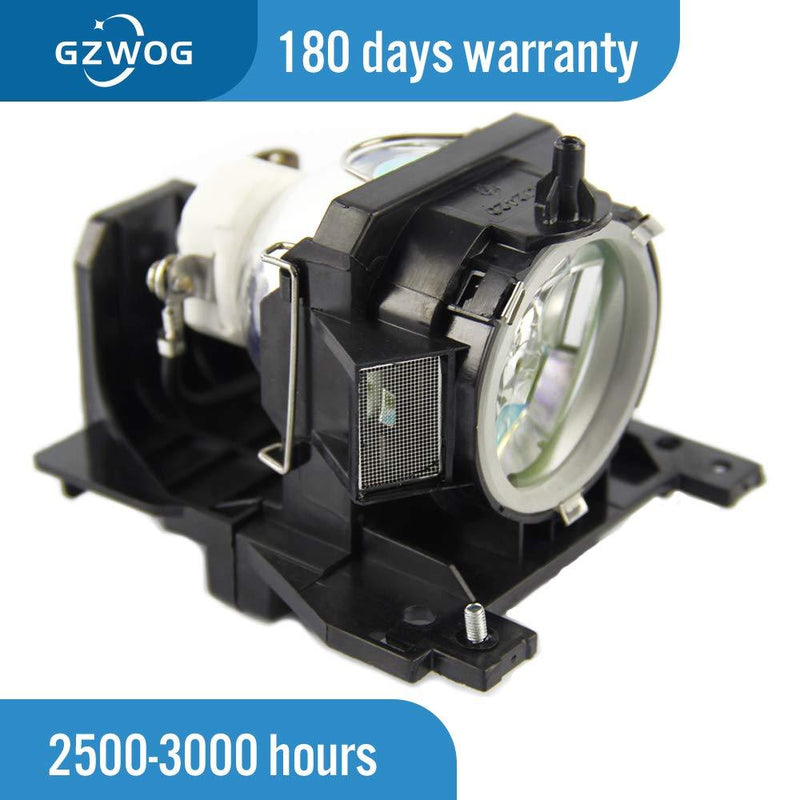 Gzwog DT00911 Replacement Projector Lamp Bulb with Housing for Hitachi CP-X201 CP-X206 CP-X301 CP-X306 CP-X401 CP-X450 CP-WX410 CP-X467 CP-WX401 CP-XW410 ED-X31/X33 HCP-6680X HCP-900X HCP-90X HCP-960X