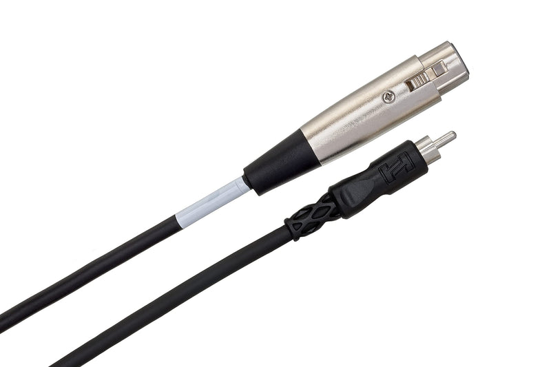 Hosa XRF-110 XLR3F to RCA Unbalanced Interconnect Cable, 10 Feet
