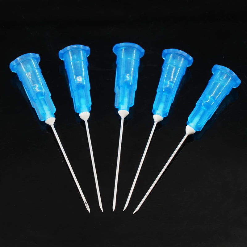 Expesumas 23Ga 1Inch Sterile Disposable Injection Needl with Cap for Animal, Pet, Poultry and Industrial Dispensing Needl Accessories