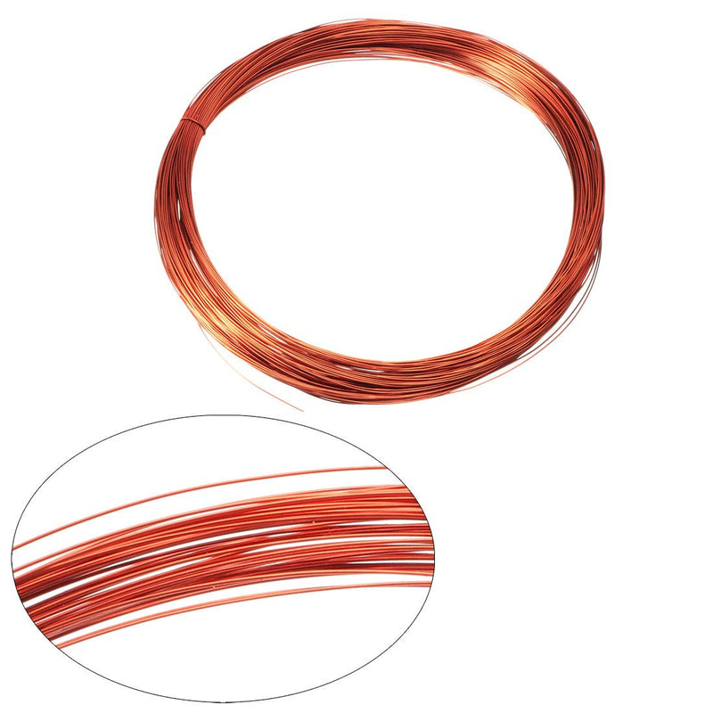 uxcell 0.23mm Dia Magnet Wire Enameled Copper Wire Winding Coil 164ft Length Widely Used for Transformers Inductors