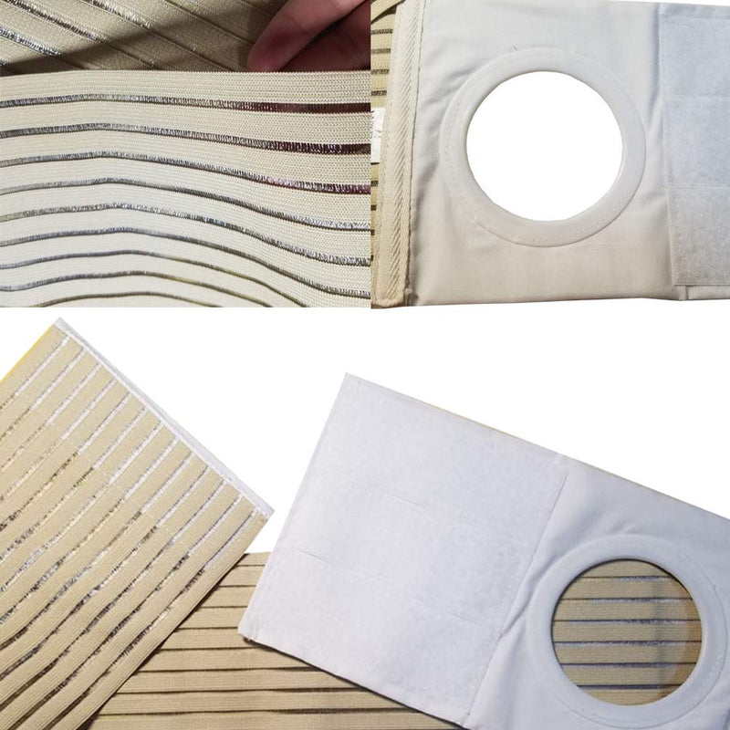 SUPVOX Ostomy Support Belt Elastic Hernia Band Breathable Belly Band for Man Woman Colostomy Abdominal Support S