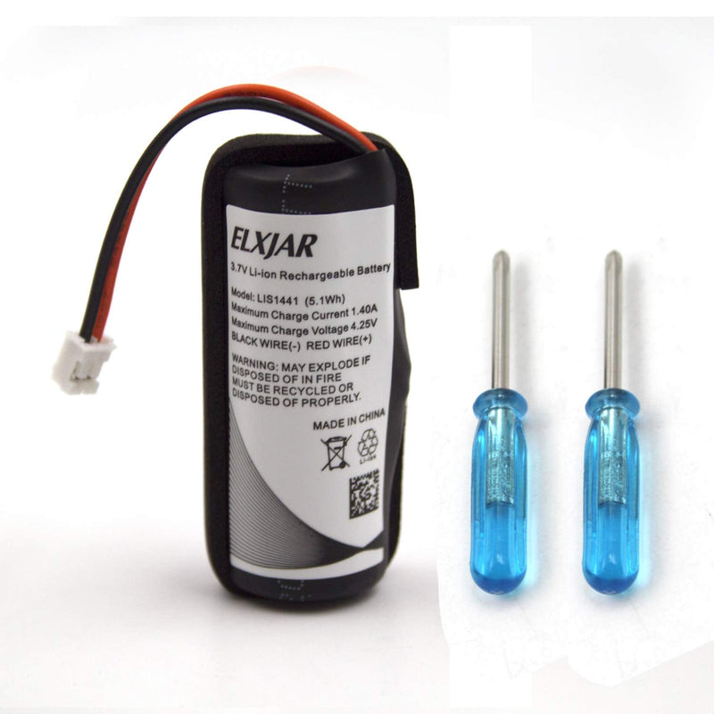 (2-Pack) 3.7V 1380mAh Extended LIS1441, LIP1450 Battery Replacement for Sony PS3 Playstation 3 Move Motion Controller CECH-ZCM1E, CECH-ZCM1U