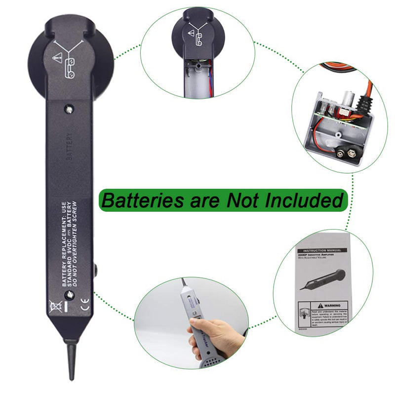 Tone Generator Kit, Wire Tracer Circuit Tester, Tone Tracing Probe Kit, 200EP High Accuracy Cable Tester, Line Finder Toner Inductive Amplifier Variable Tone Generator for Network Cable Collation