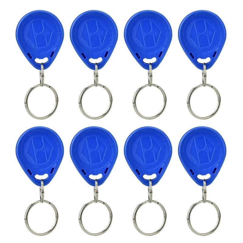 New RFID Proximity ID Card Key for Access Control (Blue), Read Key Keyfobs Keychains for Door Access Control, Pack of 100 (ID Card)