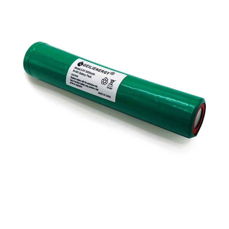 GEILIENERGY (3 PCS) 3.6V 3000mAh NIMH Battery Stick for Streamlight Stinger LED HP, XT,75175 PolyStinger, Pelican M9 3 PACK 75375