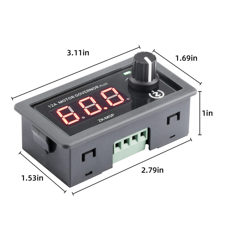 PWM motor speed controller, diymore PWM motor module DC 5V 9V 12V 18V 24V 30V 12A 360W adjustable speed controller generator MGP motor governor with dual MOS driver MGP speed controller