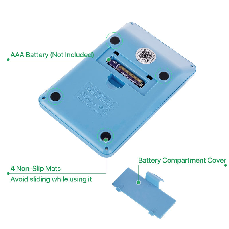 JAWOO Standard Calculator Electronics Calculators with Big Button 12 Digit (Q1blue) Q1blue