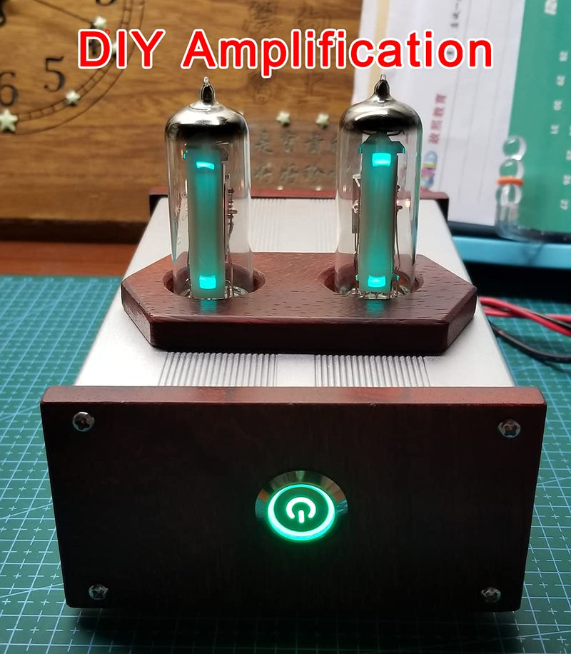 1Set Dual Way Magic Eye 6E2 Tube Audio Level Indicator Module VU Meter Music Spectrum Vacuum Tube Level Indicator Driver Board DIY Kits