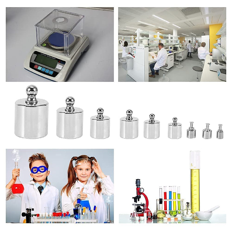 Calibration weights, 17 pieces weights scales stainless steel calibration weights set calibration weight precision 10mg-100g precision calibration deviation +/- 0.003g for digital jewelry scales laboratory