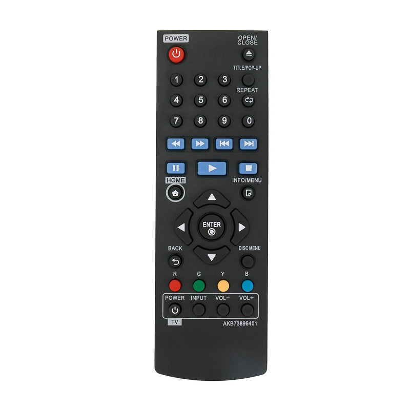 AIDITIYMI New AKB73896401 Replace Remote Control fit for BD640 BP200 BP300 BP340 BP350 BP135W BP145 BP155N LG Blu-Ray Disc DVD Player