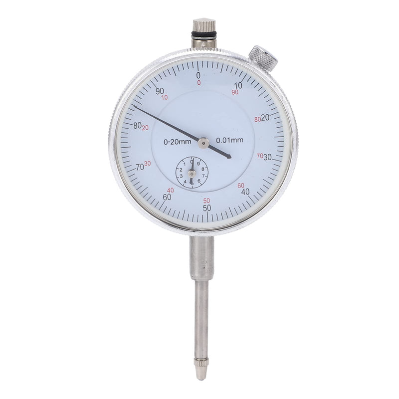 Mechanical Dial Indicator Impact Resistant Inner Core High Precision Dial Indicator with Excellent Abrasion Resistance (0-20mm) 0-20mm