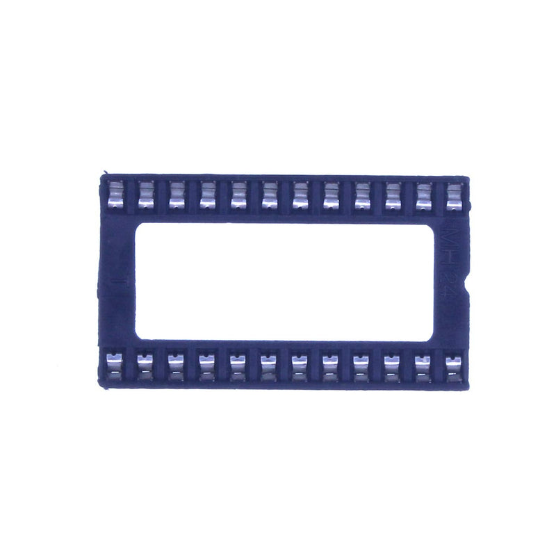 HUABAN 20pcs DIP-24 DIP24 Flat Pin Pitch 2.54mm Width 18mm IC Test Socket Adapter Solder Type Wide Base