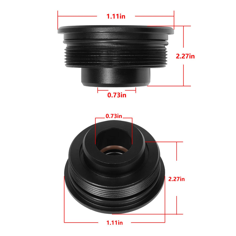 johntruck Trim Tilt End Cap with Seals Fits for 1996-2018 Yamaha 200 225 250 300 HP V6 3.3L End Cap Tilt Cylinder 61A-43811-00-00