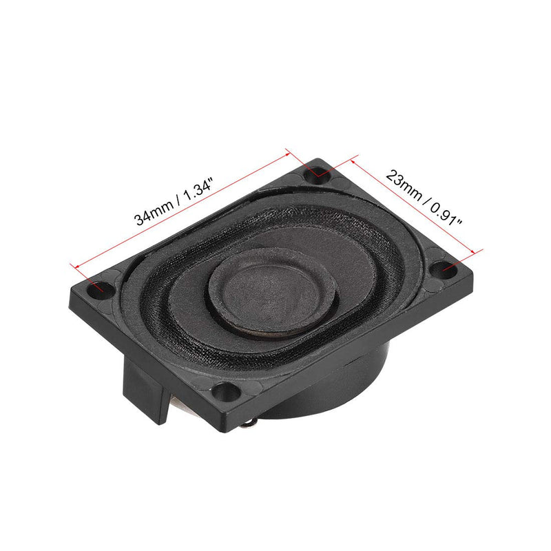 uxcell 4 Ohm 3W Round Internal Magnet Speaker for Laptop Loudspeaker 4pcs