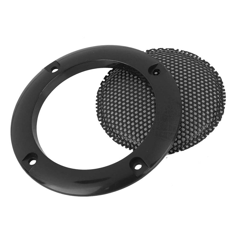 2 Inch Speaker Grill Cover, Speaker Decorative Steel Mesh Circle Car Speaker Protective Mesh Cover Replacement(Black) Black