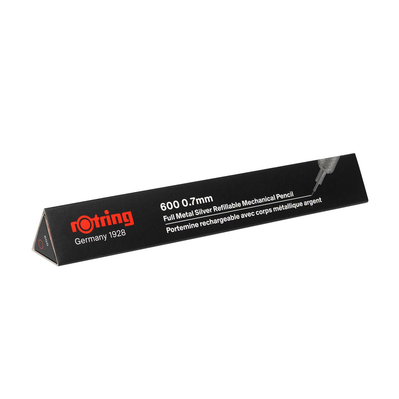 rOtring 1904444 600 Mechanical Pencil, 0.7 mm, Silver Barrel