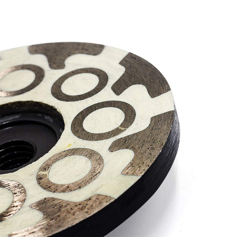 4" Diamond Cup Wheel Resin Diamond Grinding Cup Wheel Fine Grit with Thread 5/8“-11 for Grinding Stone Concrete and Tiles…