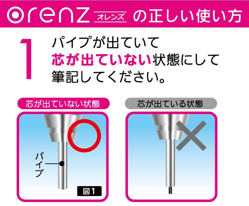 Pentel Mechanical Pencil, Orenz, with Metal Grip, 0.3mm, Black (XPP1003G-A)