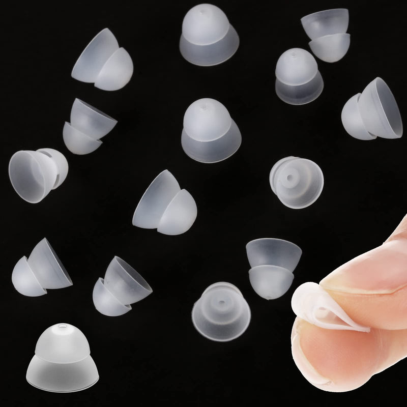 30 Packs Dome Hearing Aid Silicone Hearing Aid Domes Hearing Aid Power Domes Medium Power Domes Small Close Domes Ear Tips Hearing Direct Domes Large Power Dome for Hearing Resound Accessories (White) White