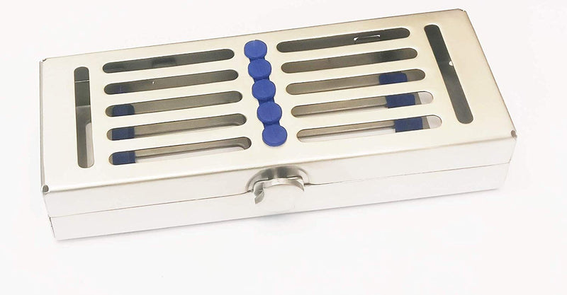 Sterilization cassette tray for 5 instruments, 185 mm x 65 mm x 20 mm